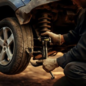 Ремонт подвески автомобиля после эвакуации из кювета